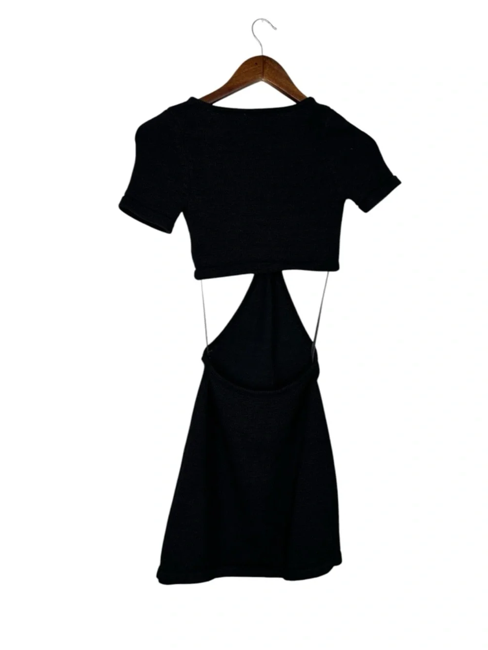 Cult Gaia Black Cutout Mini Dress XS Open Side Bodycon Sexy - Picture 6 of 8
